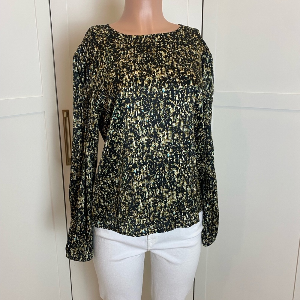 Chic Black and Gold Women's Blouse